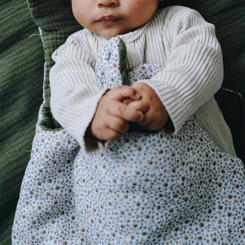 Gigoteuse bébé en gaze de coton FLEURS FOUGÈRE