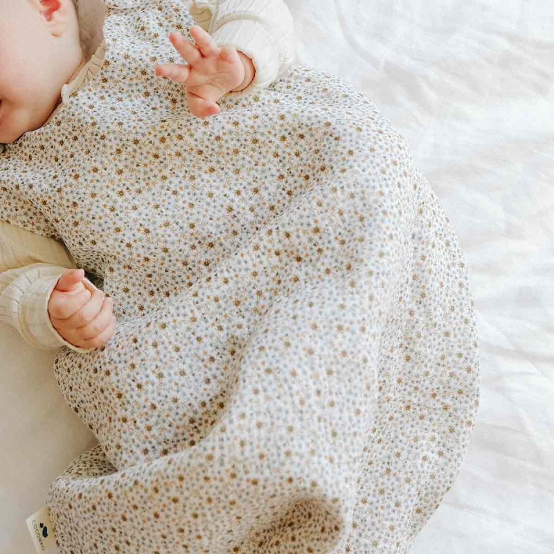 Gigoteuse bébé en gaze de coton FLEURS FOUGÈRE - Cocoeko